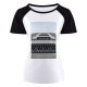 yanfind Women's Sleeve Raglan T Shirt Short Architectural Design Architecture Building Exterior Facade Glass Grey Infrastructure Shot