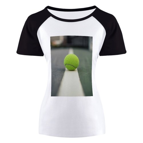 yanfind Women's Sleeve Raglan T Shirt Short Ball Court Courtyard Focus Game Leisure Match Sport Sports