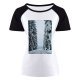 yanfind Women's Sleeve Raglan T Shirt Short Branches Countryside Daylight Forest Freezing Frost Frosty Frozen Landscape Outdoors