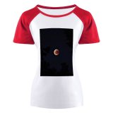 yanfind Women's Sleeve Raglan T Shirt Short Astrology Astronomy Astrophotography Beautiful Celestial Cosmos Dark Evening Galaxy Lunar