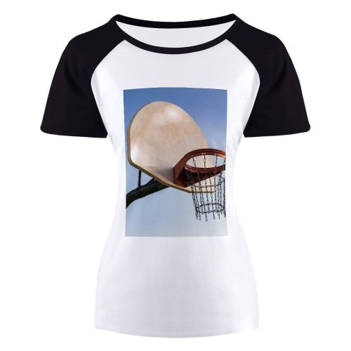 yanfind Women's Sleeve Raglan T Shirt Short Basket Basketball Hoop Ring Game Shot Outdoors Sport Sports