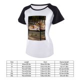 yanfind Women's Sleeve Raglan T Shirt Short Cute Dog Outdoors Pet