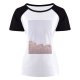 yanfind Women's Sleeve Raglan T Shirt Short Architectural Design Architecture Building Contemporary Daylight Daytime Exterior Glass Items Panels