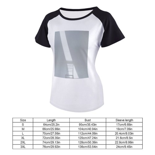 yanfind Women's Sleeve Raglan T Shirt Short Chair Design Furniture Interior Room Sunlight Wall