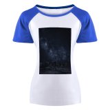 yanfind Women's Sleeve Raglan T Shirt Short Astrology Astronomy Constellation Cosmos Dark Desktop Evening Exploration Galaxy Geology Landscape Milky