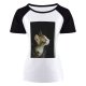 yanfind Women's Sleeve Raglan T Shirt Short Adorable Cat Curiosity Cute Funny Fur Kitten Kitty Little Pet Portrait