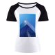 yanfind Women's Sleeve Raglan T Shirt Short Architectural Design Architecture Building Exterior Futuristic Glass Items Shot Sky