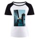 yanfind Women's Sleeve Raglan T Shirt Short Architectural Design Architecture Building Contemporary Daytime Futuristic Glass Items Shot Modern_