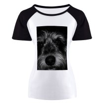yanfind Women's Sleeve Raglan T Shirt Short Cute Dog Pet