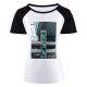 yanfind Women's Sleeve Raglan T Shirt Short Architectural Design Architecture Building Contemporary Futuristic Glass Items Interior Shot