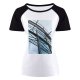 yanfind Women's Sleeve Raglan T Shirt Short Architectural Design Architecture Building Construction Estonia Expression Futuristic Glass Items High