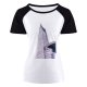 yanfind Women's Sleeve Raglan T Shirt Short Architectural Design Architecture Building Contemporary Daylight Flag Futuristic Glass Items Panels