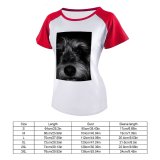 yanfind Women's Sleeve Raglan T Shirt Short Cute Dog Pet
