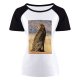 yanfind Women's Sleeve Raglan T Shirt Short Big Cat Cheetah Daylight Safari Savanna Africa Wild Wildlife