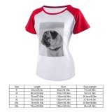 yanfind Women's Sleeve Raglan T Shirt Short Adorable Cute Dog Pet Puppy _