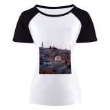 yanfind Women's Sleeve Raglan T Shirt Short Ancient Architecture Buildings Cathedral Church City Daylight Dome Facade Golden Hour