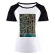 yanfind Women's Sleeve Raglan T Shirt Short Architecture Building Concrete Construction Workers Expression Facade Futuristic Glass Items Iron