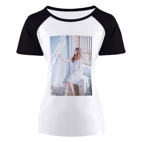 yanfind Women's Sleeve Raglan T Shirt Short Attractive Ball Beautiful Blogging Social Media Casual Dress Fashion Female Girl Lady