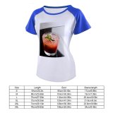yanfind Women's Sleeve Raglan T Shirt Short Bar Beverage Cocktail Glass Icee Leaf Liquid Liquor