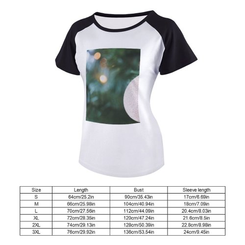 yanfind Women's Sleeve Raglan T Shirt Short Ball Christmas Ornament Decoration Hanging Macro