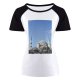 yanfind Women's Sleeve Raglan T Shirt Short Ancient Architecture Sky Building City Daylight Dome Exterior Landmark Minaret Ottoman