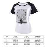 yanfind Women's Sleeve Raglan T Shirt Short Basketball Basket Hoop Ring Net