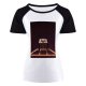 yanfind Women's Sleeve Raglan T Shirt Short Basketball Basket Court Dark Evening Shot Night Outdoors Sky Space Starry