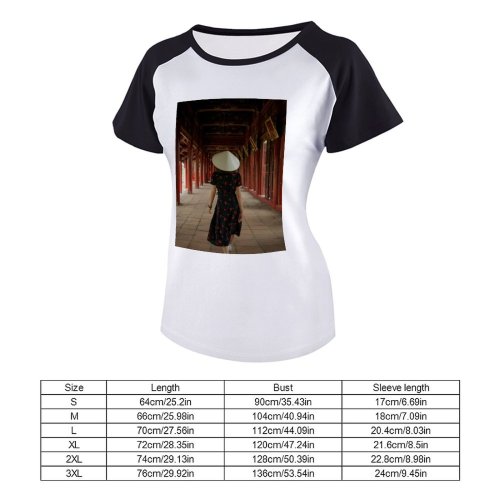 yanfind Women's Sleeve Raglan T Shirt Short Architecture Building City Daylight Daytime Doors Dress Exterior Hallway Landmark Landscape Leaf