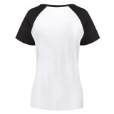 yanfind Women's Sleeve Raglan T Shirt Short Clouds Communication Connection Dusk Golden Hour High Receiver