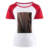 yanfind Women's Sleeve Raglan T Shirt Short Architectural Design Architecture Building Concrete Contemporary Daylight Daytime Exterior Futuristic Glass Items_