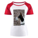 yanfind Women's Sleeve Raglan T Shirt Short Dog Pet _