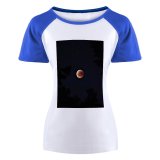 yanfind Women's Sleeve Raglan T Shirt Short Astrology Astronomy Astrophotography Beautiful Celestial Cosmos Dark Evening Galaxy Lunar