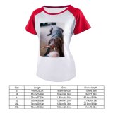 yanfind Women's Sleeve Raglan T Shirt Short Cute Dog Pet Play Toy