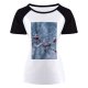 yanfind Women's Sleeve Raglan T Shirt Short Berries Branch Christmas Fall Freeze Freezing Frost Frosty Frozen Outdoors