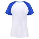 yanfind Women's Sleeve Raglan T Shirt Short Female Girl Lifestyle Light Model Room Silhouette Window Blinds