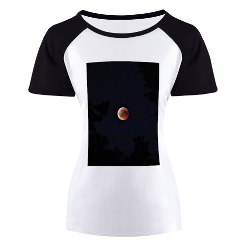 yanfind Women's Sleeve Raglan T Shirt Short Astrology Astronomy Astrophotography Beautiful Celestial Cosmos Dark Evening Galaxy Lunar