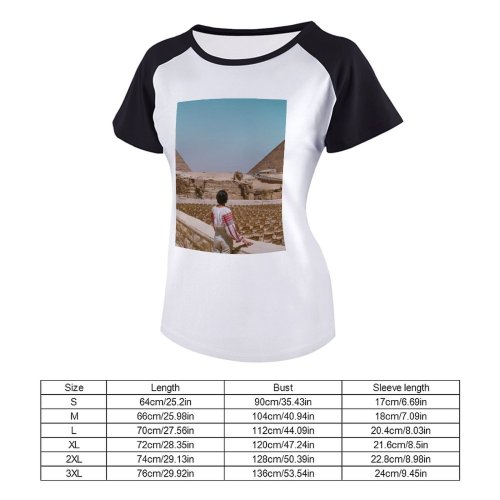 yanfind Women's Sleeve Raglan T Shirt Short Ancient Archaeology Architecture Cairo Chairs Daylight Desert Egypt Giza Great Sphinx Landmark