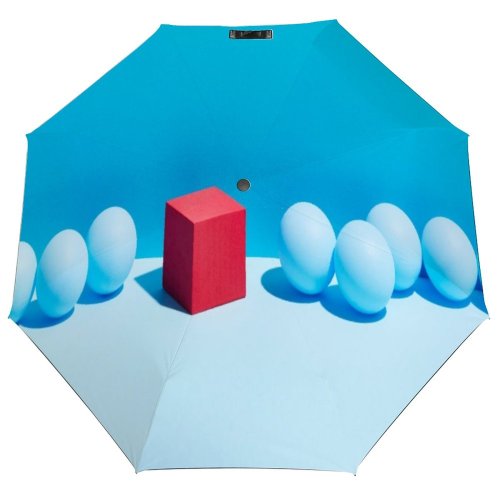 yanfind Umbrella Manual Teamwork Simplicity Leadership Block Community Dimensional UK Innovation Row Abstract Organized Space Windproof waterproof anti-ultraviolet protection golf umbrella