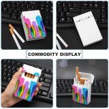 yanfind Cigarette Case Transparent Childhood Fun Happiness Descent Silhouette Freedom Boys Playing Marketing Northern Family Hard Plastic Crushproof Cigarette Case