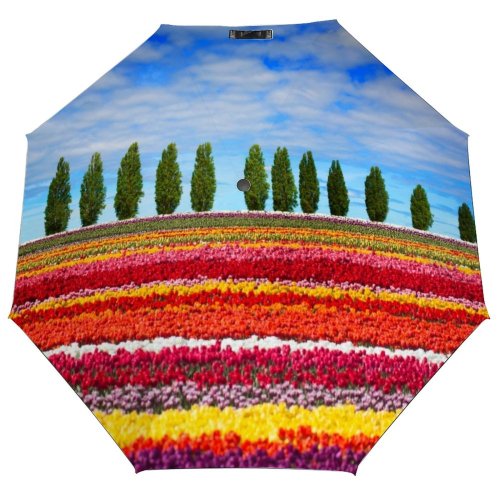 yanfind Umbrella Manual Sky Farm Season Land Rural Scene Horizon Plant Scenics Over Outdoors Row Windproof waterproof anti-ultraviolet protection golf umbrella