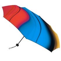 yanfind Umbrella Manual Pastel Natural Sewing Liquid Blurred Beach Futuristic Art Saturated Abstract Space Light Windproof waterproof anti-ultraviolet protection golf umbrella