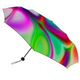 yanfind Umbrella Manual Gasoline Glowing Social Oyster Futuristic Smooth Issues Hologram Neon Vitality Generated Windproof waterproof anti-ultraviolet protection golf umbrella