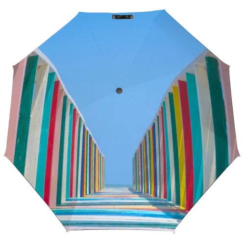 yanfind Umbrella Manual Sky Built Footbridge Southeast Travel Wood Art Outdoors Row Space Thai Structure Windproof waterproof anti-ultraviolet protection golf umbrella