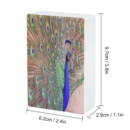yanfind Cigarette Case Pride Beauty England Feather Bird Fanned Vibrant London Exhibition Wildlife Summer Hard Plastic Crushproof Cigarette Case