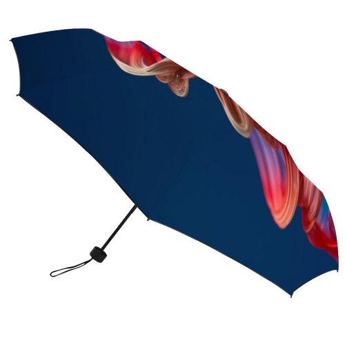 yanfind Umbrella Manual Natural Shiny Data Dimensional Digitally Ruffled Fiber Row Abstract Cable Space Light Windproof waterproof anti-ultraviolet protection golf umbrella