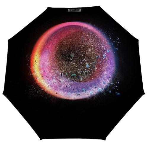 yanfind Umbrella Manual Shiny Bubble England UK London Abstract Glitter Particle Beauty Shot Studio Exploding 003 Windproof waterproof anti-ultraviolet protection golf umbrella