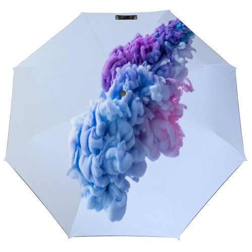 yanfind Umbrella Manual Sky Natural Shiny Liquid Futuristic Art Emotion Abstract Vitality Space Light Motion Windproof waterproof anti-ultraviolet protection golf umbrella