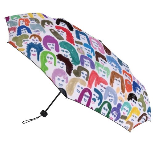 yanfind Umbrella Manual Homosexual Spectator Couple Face Relationship Smiling Purple Heterosexual Child Tip Wellbeing Windproof waterproof anti-ultraviolet protection golf umbrella