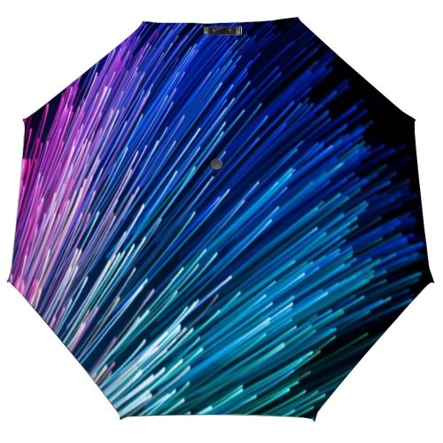yanfind Umbrella Manual Superhighway Big Data Science Beam Blurred Performance Surreal Bandwidth Futuristic Infinity Fiber Windproof waterproof anti-ultraviolet protection golf umbrella