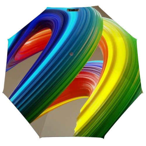 yanfind Umbrella Manual Glowing Equality Perfection Issues Rainbow Rubber Dimensional Resilience Los Sport Entertainment Windproof waterproof anti-ultraviolet protection golf umbrella